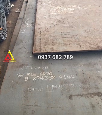 Thép tấm chịu nhiệt A516 Gr.70 dày 28mm/28ly Hàn Quốc cắt quy cách Thép tấm chịu nhiệt A516 Gr.70 dày 28mm/28ly Hàn Quốc cắt quy cách