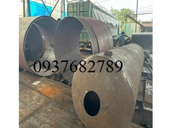 Gia công lốc ống tròn hàn đính sang phe từ thép tấm dày 20/22/24/25/26/28mm