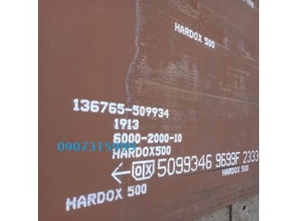 Giá thép tấm chịu mài mòn hardox 500 dày 10mm/10ly/10li