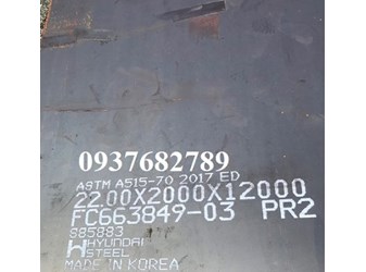 Giá thép tấm chịu nhiệt theo tiêu chuẩn ASTM A515 Gr70 dày 22mm(22ly,22li)
