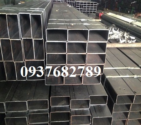 Thép hộp chữ nhật 80x180x5ly/mm/li mác thép SS400, Q235B