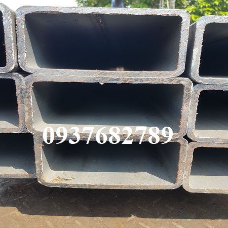 Thép hộp chữ nhật 80x180x6ly/mm/li mác thép SS400, Q235B