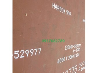 Thép tấm Hardox 500 dày 12mm 12ly 12li