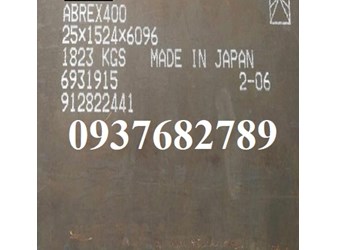 Thép tấm chịu mài mòn ABREX400 dày 4mm 4.5mm 5mm 6mm 7mm 8mm 10mm 12mm 14mm
