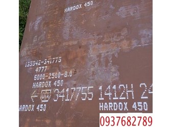 Thép tấm hardox 450 dày 3mm 4mm 5mm 6mm 8mm 10mm 12mm 14mm 16mm 18mm