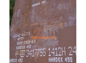 Thép tấm hardox 450 dày 8mm/8ly/8li thép chịu mài mòn