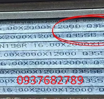 Tôn Q355B-Vật liệu Q355B-Thép tấm Q355B dày 6mm/ly tiêu chuẩn Trung Quốc GB/T